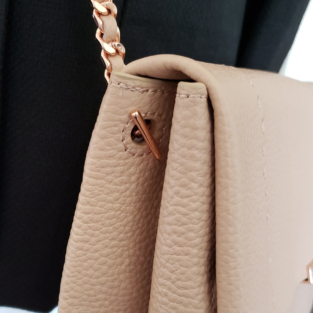 TED BAKER Parson Clutch Soft Leather Crossbody Handbag - Picture 7 of 15